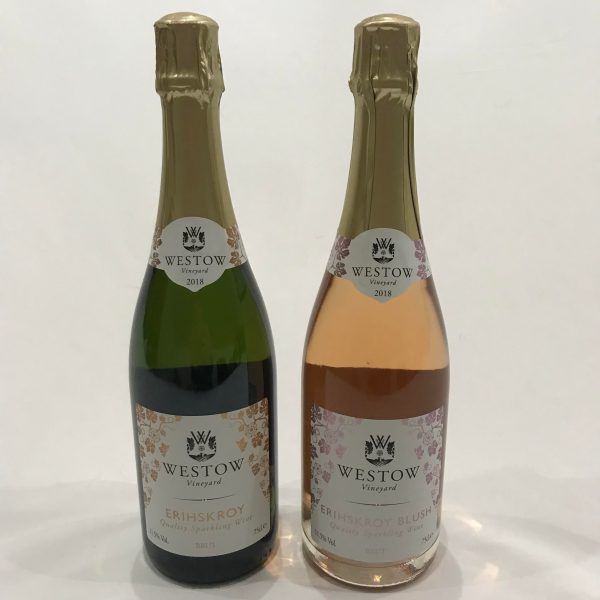 White and Blush sparkling Yorkshire wine
