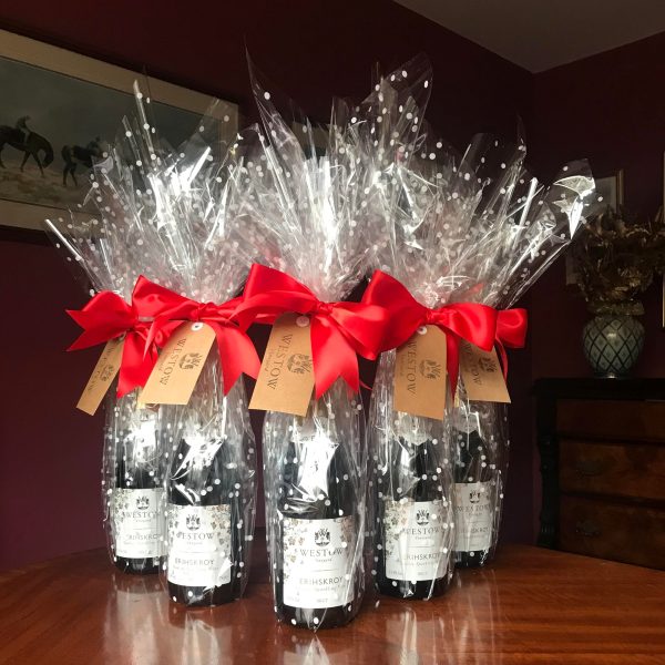 Gift wrapped Yorkshire wine from Westow Vineyard