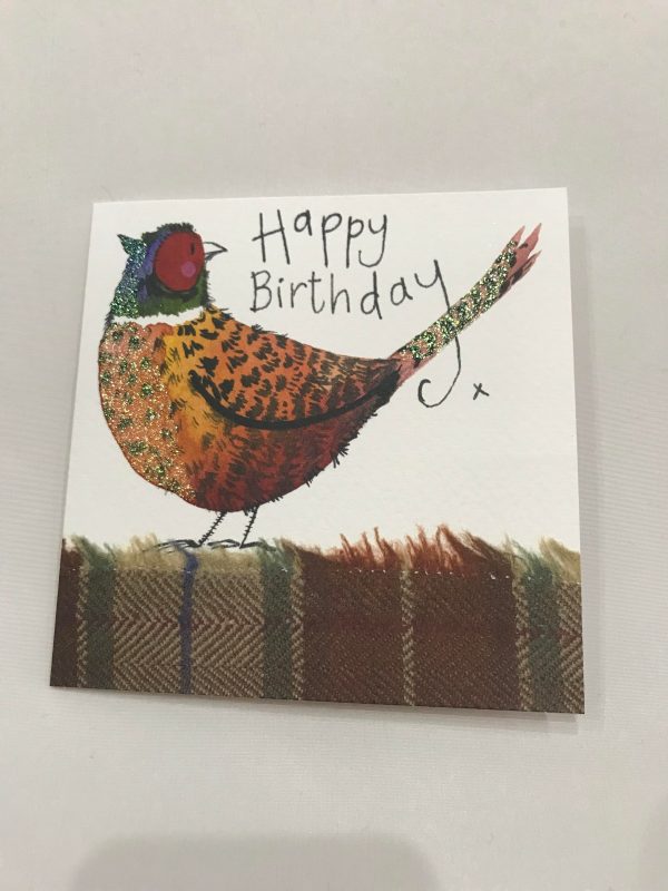 Happy Birthday Pheasant Greetings Card 1