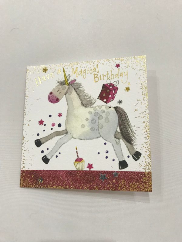 Happy Birthday Unicorn Greetings Card 1